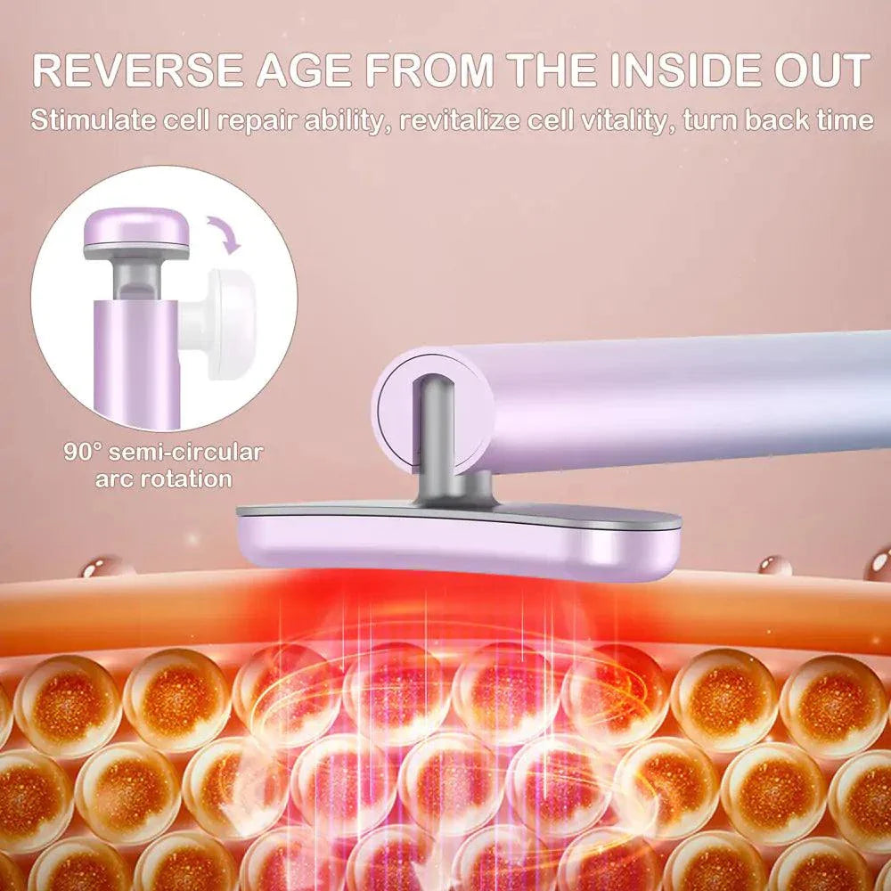 4-in-1 Skin Care Tool with microcurrent and red light therapy for facial rejuvenation and collagen boost