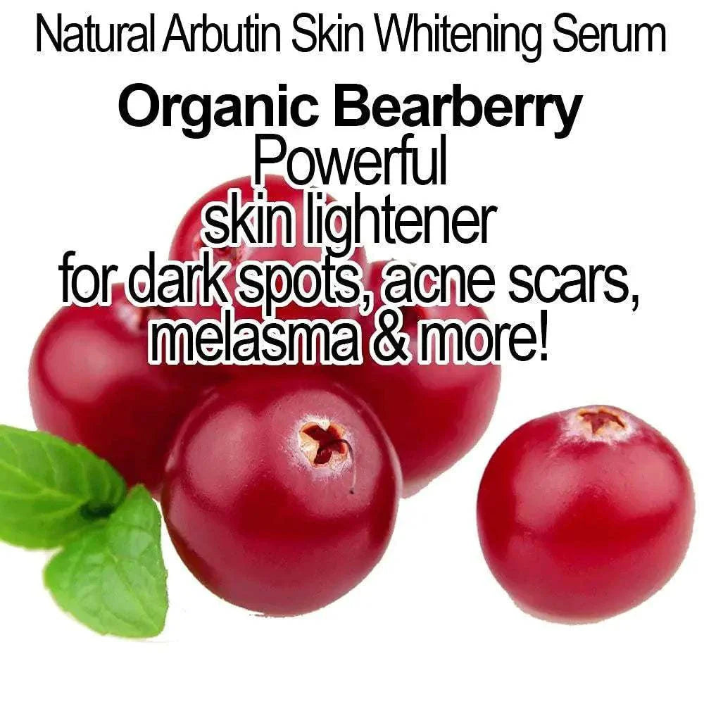 Organic face serum with 20% vitamin C, ferulic acid, and hyaluronic acid for brightening, anti-aging, and skin hydration.