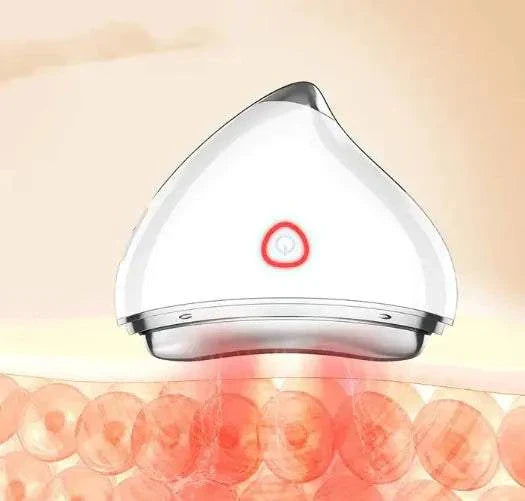 White EMS V Face Lifting Slimming Device with red light therapy for skin firming and contouring
