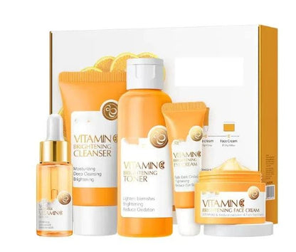 Vitamin C Toner Kit - 5-Piece Brightening & Cleansing Set