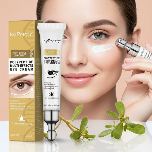 Anti-Dark Circle Eye Cream by JoyPretty for brightening under-eye, reducing puffiness, hydrating skin, 20g travel size